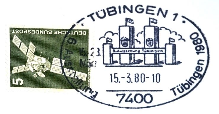 Datei:Sonderstempel - 6. Ausstellung Tübingen 1980.jpg