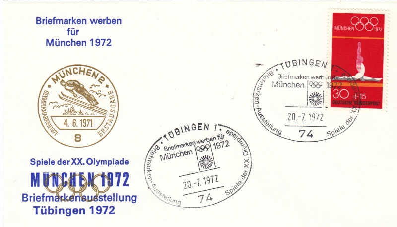 Datei:Briefmarken werben für München 1972, Briefmarkenausstellung Tübingen 1972.JPG
