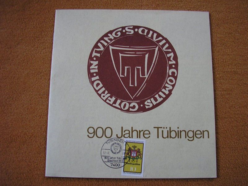 Datei:900 Jahre Tübingen (Briefmarke und Siegel).JPG