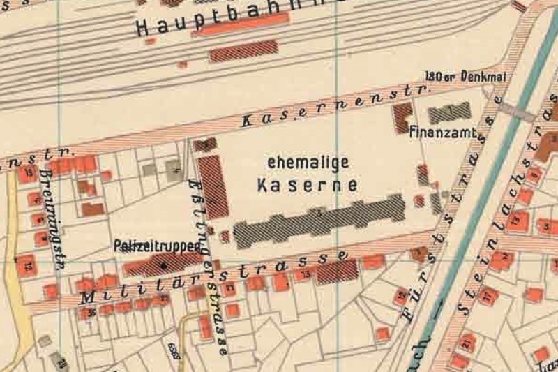 Datei:Stadtplan 1927 (Ausschnitt Infanteriekaserne).jpg