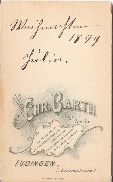 Datei:Chr Barth, Tübingen, Uhlandstraße 7, 1899.jpg