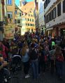 Überfüllte Neckargasse am Oberbürgermeister-Wahltag 19. Oktober 2014