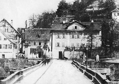 Sinner-Tübingen-Neckartor-Uhlands Wohnhaus-1858.jpg