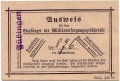 Ausweis für den Empfänger der Militärversorgungsgebührnisse, Tübingen, Kohlhammer, Juli 1919.jpg