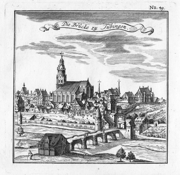 Datei:Die Brücke zu Tübingen von J W Stör um 1735.jpg