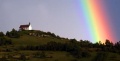 Leuchtender Regenbogen über der Wurmlinger Kapelle...