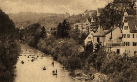 Datei:Boote auf dem Neckar, 1926.jpg
