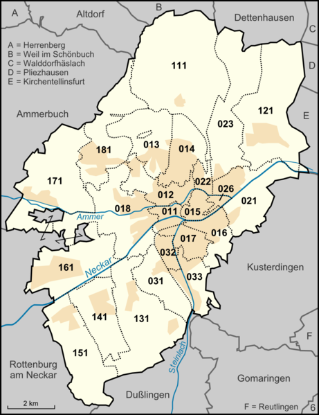Datei:Karte Tübingen Stadtteile.png
