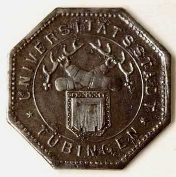 Datei:Notgeld Münze aus Tübingen 50 Pfennig 1917.jpg