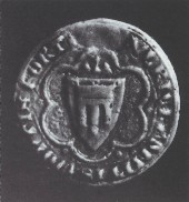 Datei:Siegel Ulrichs II. von Montfort mit Tübinger Pfalzgrafenfahne.jpg