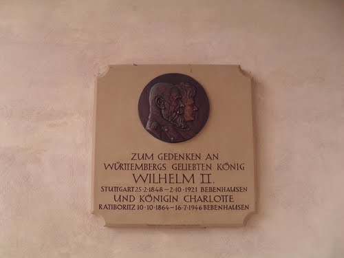 Datei:Tafel für Wilhelm II in Bebenhausen.jpg