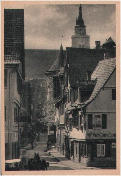 Lange Gasse in Tübingen auf einer französischen Postkarte.jpg