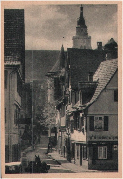 Datei:Lange Gasse in Tübingen auf einer französischen Postkarte.jpg