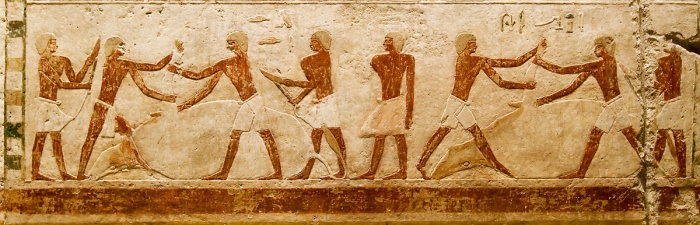 Eine weitere Attraktion des Museums: Ägyptische Grabkammer (Detail)
