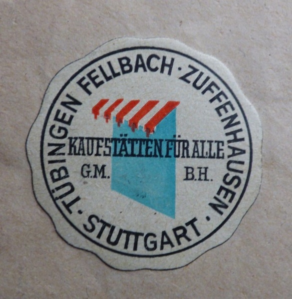 Datei:Reklamemarke, Kaufstätten für alle GmbH, Tübingen, Stuttgart, Fellbach, Zuffenhausen.JPG
