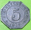 Tübinger Kleingeldersatz von 1917 aus Zink
