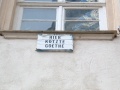 Schild neben Cottahaus