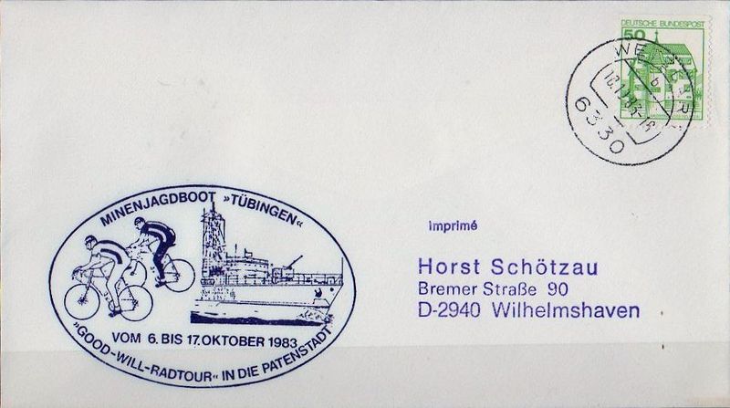 Datei:Minenjagdboot Tübingen, Good-Will-Radtour in die Patenstadt vom 6. bis 17. Oktober 1983.JPG