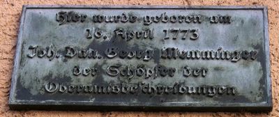 Gedenktafel für Johann Daniel Georg von Memminger.JPG
