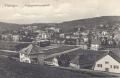 Universitätsvorstadt von Osten auf einer alten Postkarte. Vorn die ersten Häuser an der 1908 angelegten Payerstraße (damals Zeppelinstraße).