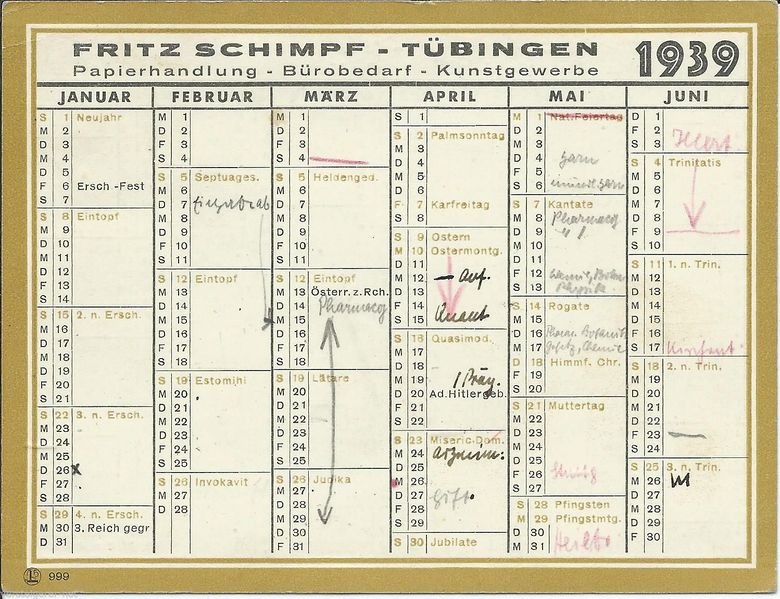 Datei:Kalender von Fritz Schimpf, 1939.JPG