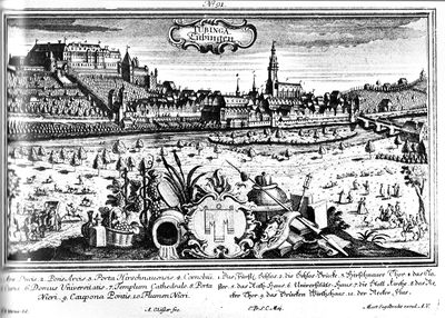 Kupferstich um 1730 mit Emblemen von Wissenschaft & Weinbau.jpg